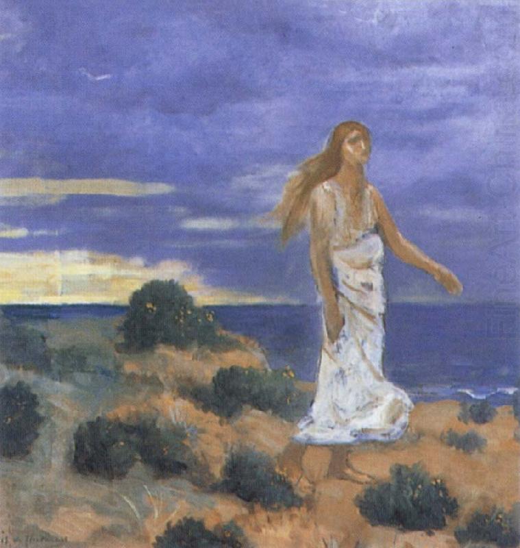 Woman on the Beach, Pierre Puvis de Chavannes